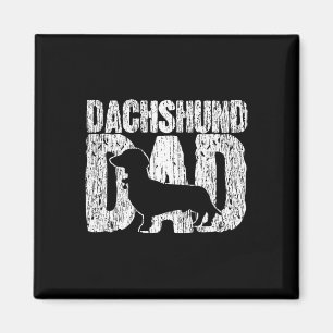 Dachshund Dad Wiener Father Fathers Day Vintage Gi Magnet