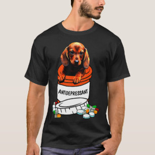 Dachshund Depressants Cute Dog T-Shirt