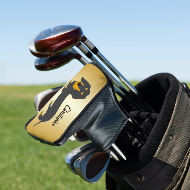 Dachshund Design Golf Head Cover (In Situ)