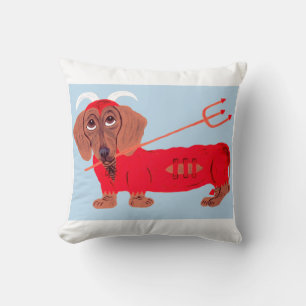 Dachshund Devil Cushion