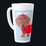 Dachshund Devil Latte Mug<br><div class="desc">The whimsy of this doggie is meant to bring joy to someone's day!</div>