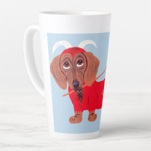 Dachshund Devil Latte Mug