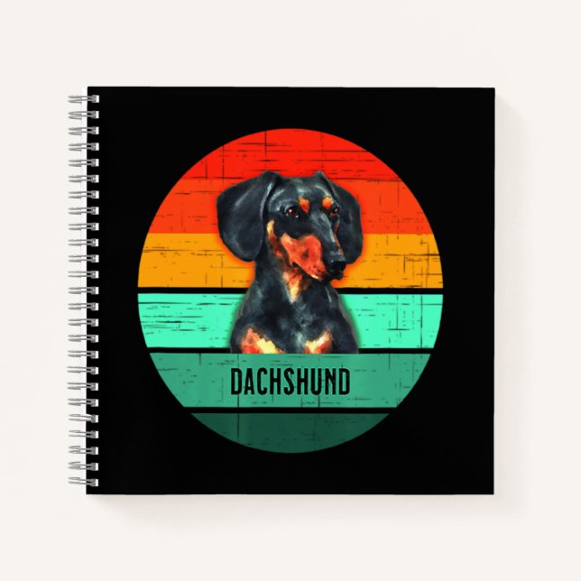 Dachshund Devo Men Women Kids Notebook (Front)