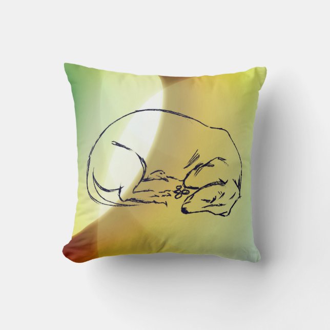 Dachshund Dog Art Cushion (Front)