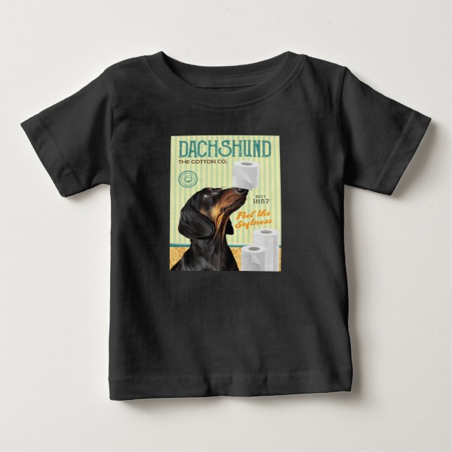 Dachshund Dog Baby T-Shirt (Front)