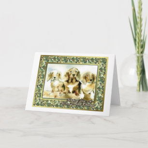 Dachshund Dog Blank Christmas Card