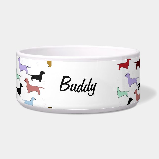Dachshund Dog Bowl (Front)