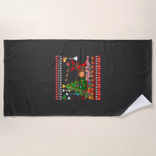 Dachshund Dog Butt Christmas Ugly Classic T-Shirt Beach Towel