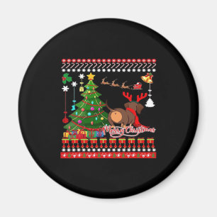 Dachshund Dog Butt Christmas Ugly Classic T-Shirt Magnet