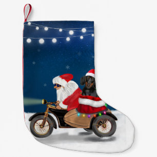Dachshund Dog Christmas Santa Claus  Small Christmas Stocking