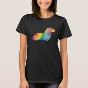 Dachshund Dog Colourful Pop Tie Dye Rainbow Kids C T-Shirt