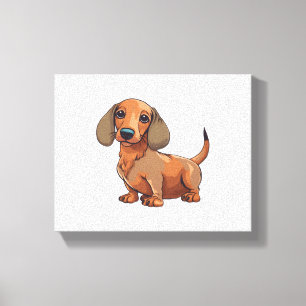 Dachshund Dog Cute  Canvas Print