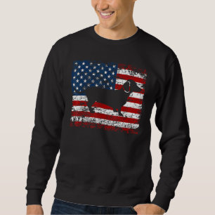 Dachshund Dog Dachshund Owner American Flag Sweatshirt