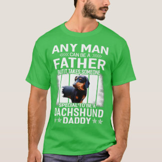 Dachshund Dog Daddy Dad Gift For Men T-Shirt