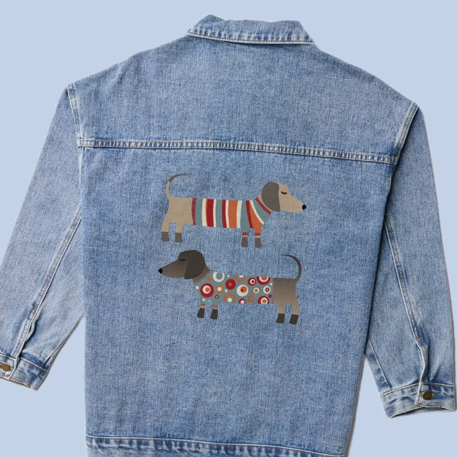 Dachshund Dog Denim Jacket (Creator Uploaded)