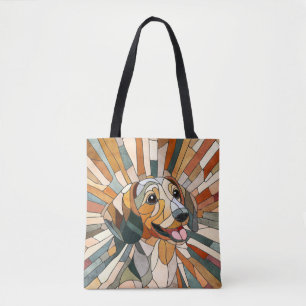 Dachshund dog  - Doxie -colourful mosaic Tote Bag