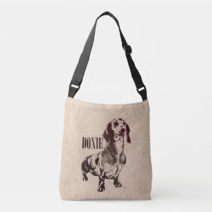 Dachshund dog - Doxie Crossbody Bag