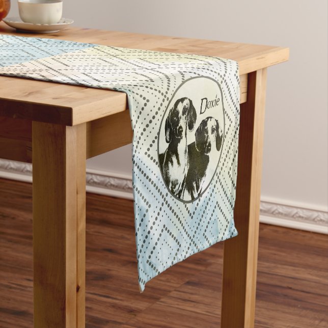 Dachshund dog  - Doxie Short Table Runner (In Situ)