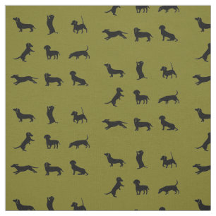 Dachshund Dog Fun Animal Art Fabric