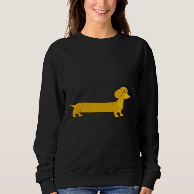 Dachshund Dog Fun Colourful Pattern Sweatshirt (Front)