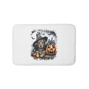 Dachshund Dog Halloween Bath Mat