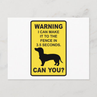 Dachshund Dog Humourous Doxon funny saying Postcard