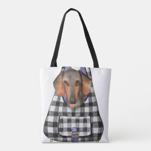 Dachshund Dog in a Bag