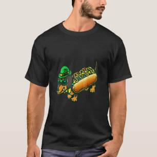 Dachshund Dog Leprechau St Patrick Day Saint Paddy T-Shirt