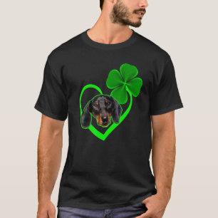 Dachshund Dog Leprechau St Patrick Day Saint Paddy T-Shirt
