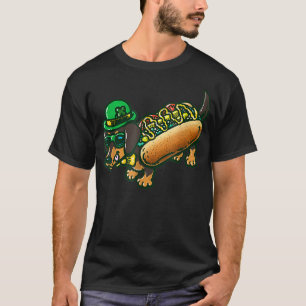 Dachshund Dog Leprechau St Patrick Day Saint Paddy T-Shirt