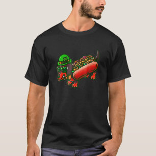 Dachshund Dog Leprechau St Patrick Day Saint Paddy T-Shirt