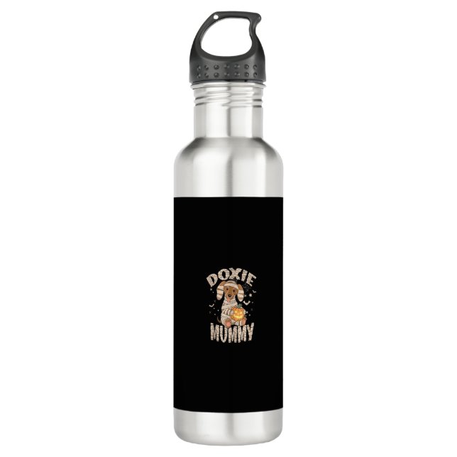 Dachshund Dog Lover Lazy Halloween Costume Doxie M 710 Ml Water Bottle (Front)