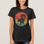 Dachshund Dog Lover Vintage Retro Weiner Dog Gift T-Shirt<br><div class="desc">Dachshund Dog Lover Vintage Retro Weiner Dog Gift</div>