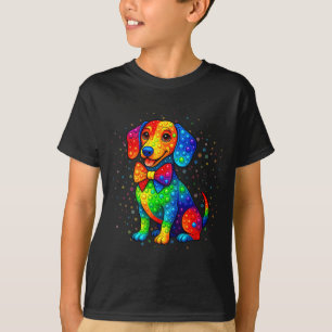 Dachshund Dog Lovers Polka Dots Happy Dot Day Girl T-Shirt