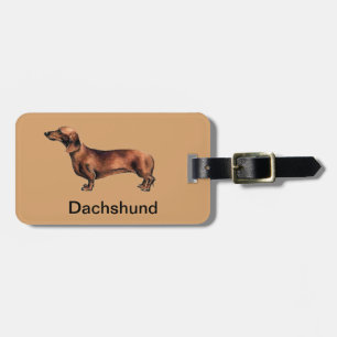 Dachshund Dog Luggage Tag