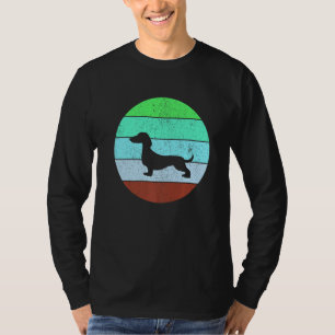 Dachshund Dog Mom Dad Retro Vintage Weiner Owner T-Shirt