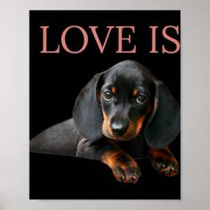 Dachshund Dog Mum Dad Men Women Kids Gift Doxie Poster