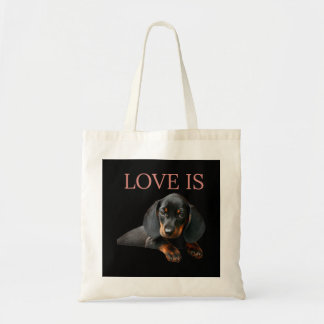 Dachshund Dog Mum Dad Men Women Kids Gift Doxie Tote Bag