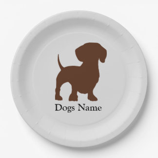 Dachshund Dog Paper Party Plates