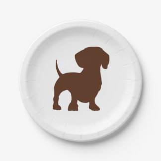 Dachshund Dog Paper Party Plates
