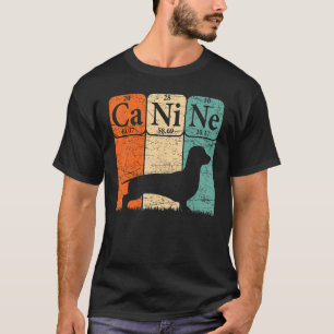 Dachshund Dog Periodic Table Elements Dog Canine T-Shirt