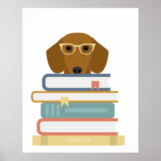 Dachshund Dog Personalised Print (Front)