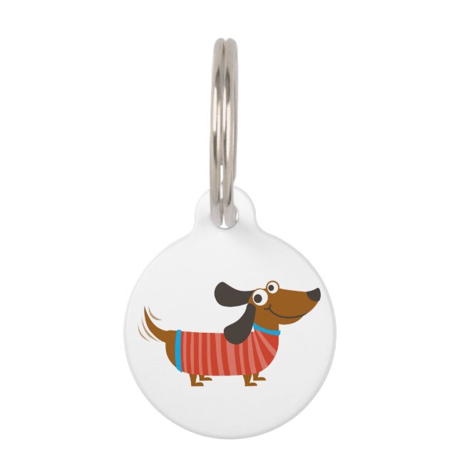 Dachshund Dog Pet Tag (Front)