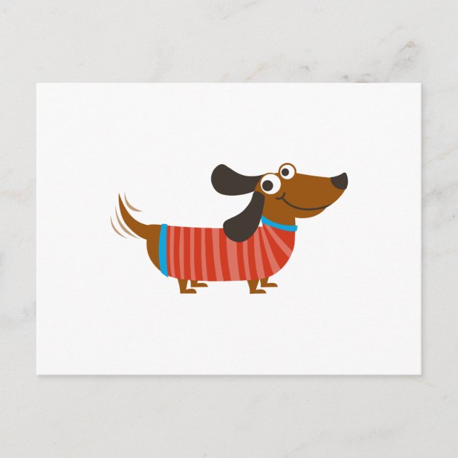 DACHSHUND DOG POSTCARD (Front)