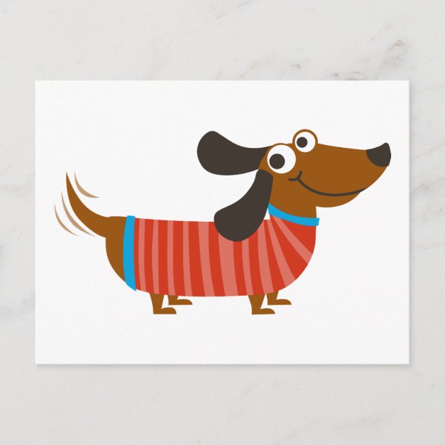 Dachshund Dog Postcard (Front)