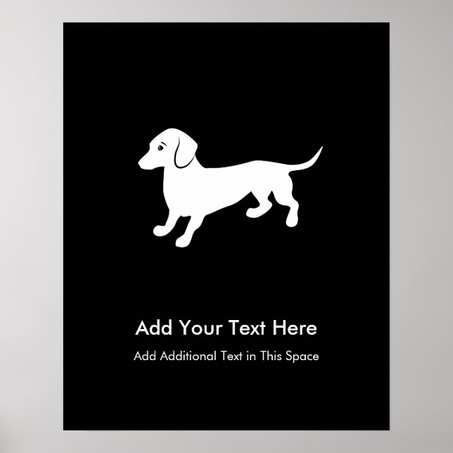Dachshund Dog Poster (Front)