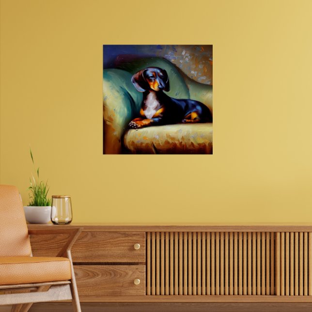 Dachshund Dog Poster (Living Room 2)