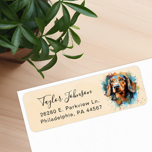 Dachshund Dog Return Address Label
