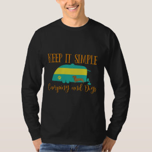 Dachshund Dog Rv Camping Dog Lover T-Shirt
