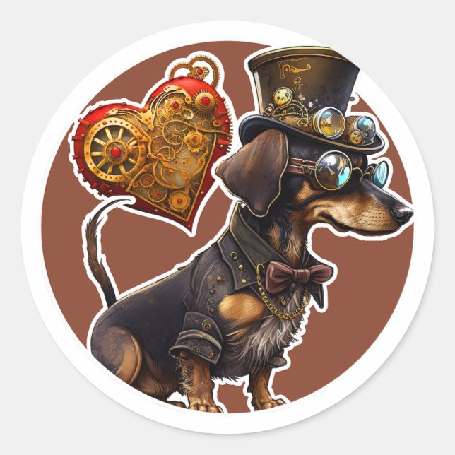 Dachshund Dog Sticker (Front)